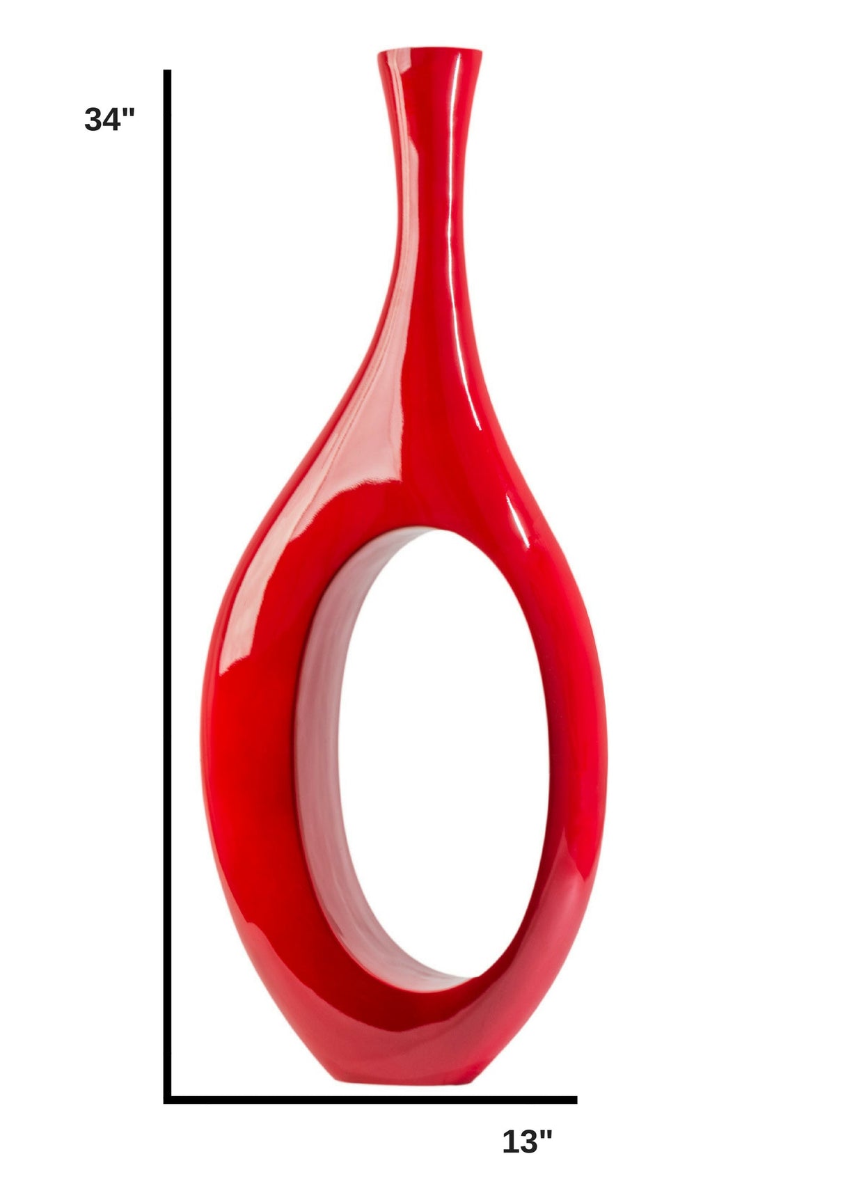 Trombone Red // Set of Two Vases  | Finesse