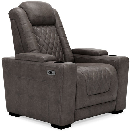 Ashley Gray HyllMont PWR Recliner/ADJ Headrest - Faux Leather - 9300313 - Home Elegance USA - 3