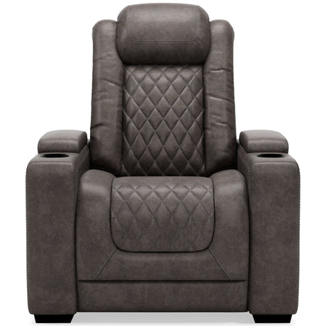 Ashley Gray HyllMont PWR Recliner/ADJ Headrest - Faux Leather - 9300313 - Home Elegance USA - 1