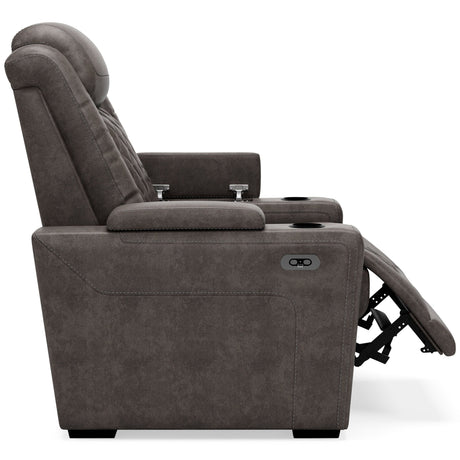 Ashley Gray HyllMont PWR Recliner/ADJ Headrest - Faux Leather - 9300313 - Home Elegance USA - 7