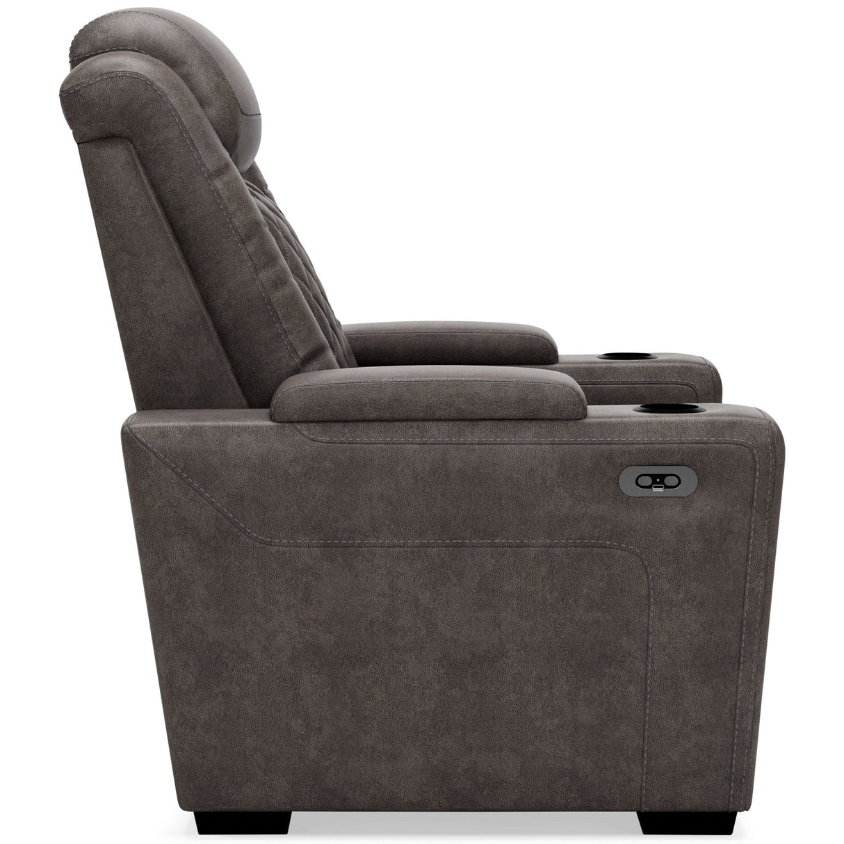 Ashley Gray HyllMont PWR Recliner/ADJ Headrest - Faux Leather - 9300313 - Home Elegance USA - 8