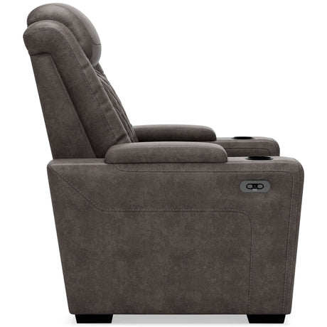 Ashley Gray HyllMont PWR Recliner/ADJ Headrest - Faux Leather - 9300313 - Home Elegance USA - 8