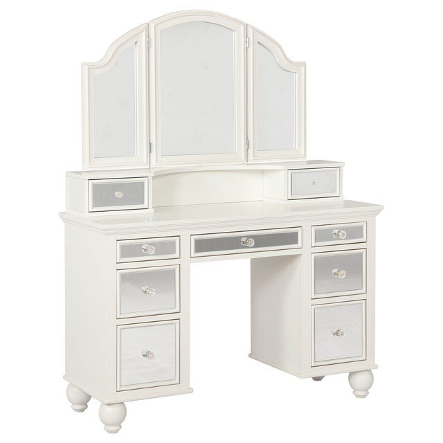 Vanity Set - Reinhart Reinhart 2-piece Vanity Set White and Beige