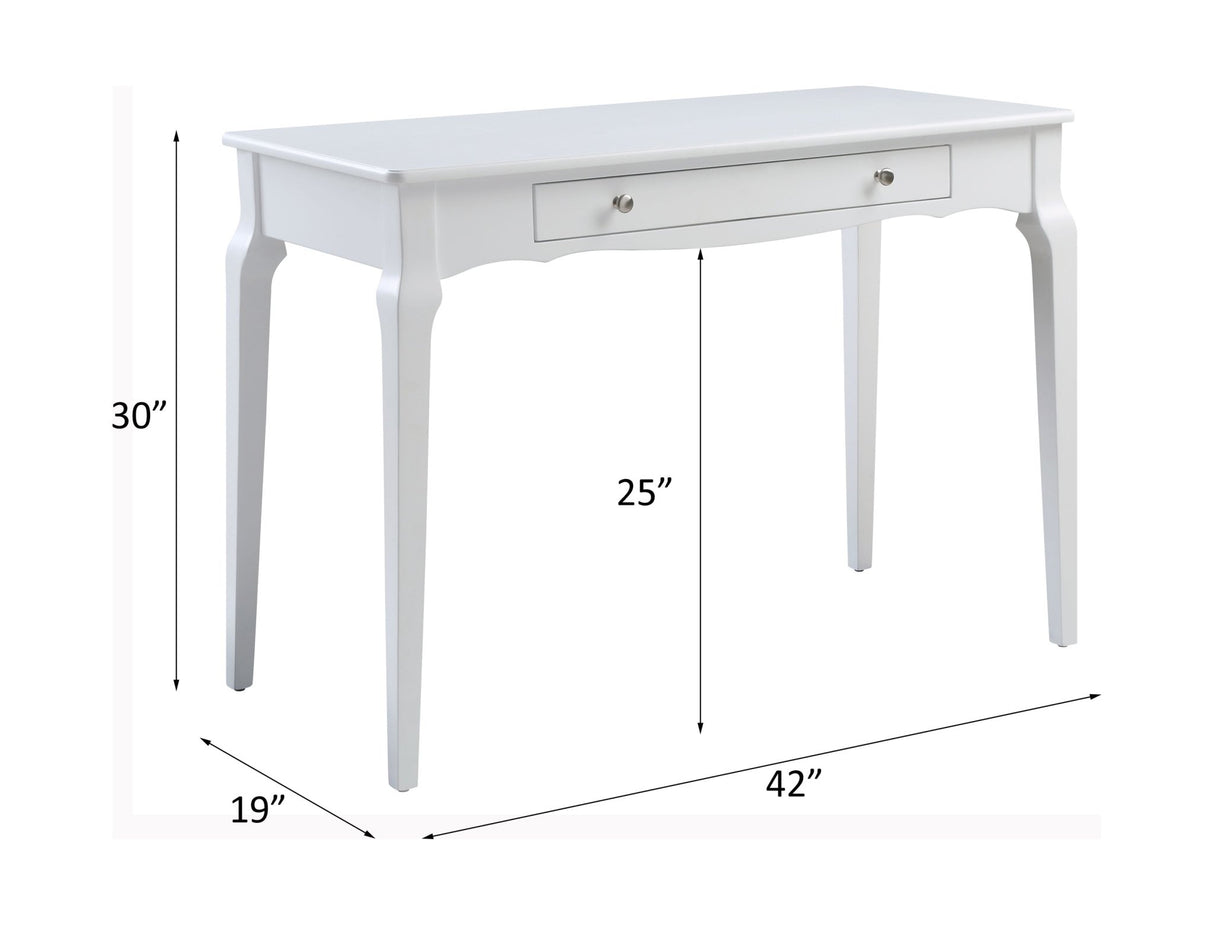 Alsen Writing Desk(Same Ac00917) 93023 White Finish | Acme - 93023 - Home Elegance USA - 6