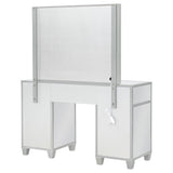 Allora 9 - drawer Mirrored Storage Vanity Set with Hollywood Lighting Metallic | Coaster - 930242 - Home Elegance USA - 9