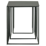 3 Pc Nesting Table - Imez 3-piece Rectangular Metal Nesting Table Grey