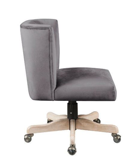 Acme - Cliasca Office Chair 93073 Gray Velvet