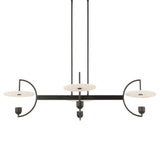Kyoto 4 Light Linear LED Chandelier - Black by Uttermost - View 3