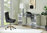 Acme - Noralie Writing Desk 93120 Mirrored & Faux Diamonds