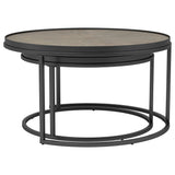 Rodrigo 2 - piece Round Nesting Tables Weathered Elm - 931215 - image - 6