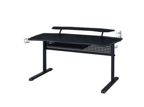 Acme - Vildre Gaming Desk W/USB 93132 Black Finish