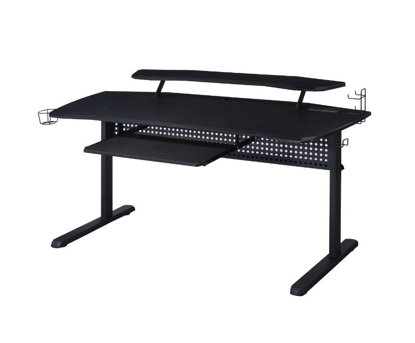 Acme - Vildre Gaming Desk W/USB 93132 Black Finish