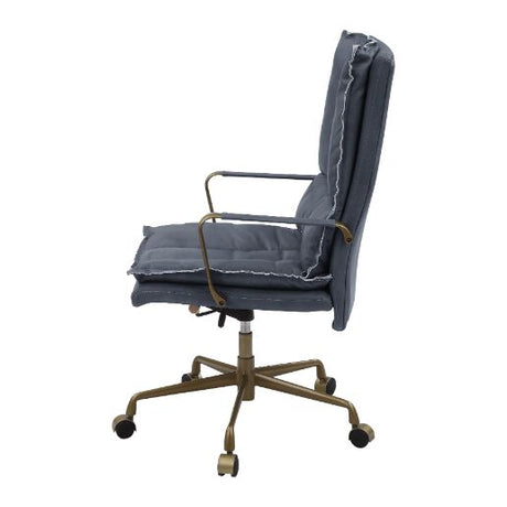 Acme - Tinzud Office Chair 93165 Gray Leather