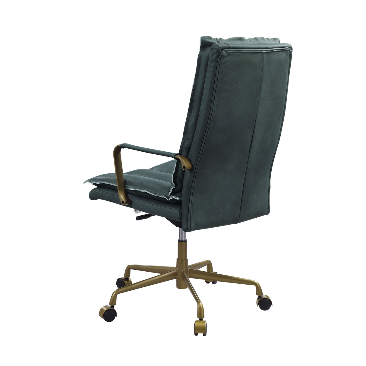 Acme - Tinzud Office Chair 93166 Dark Green Top Grain Leather