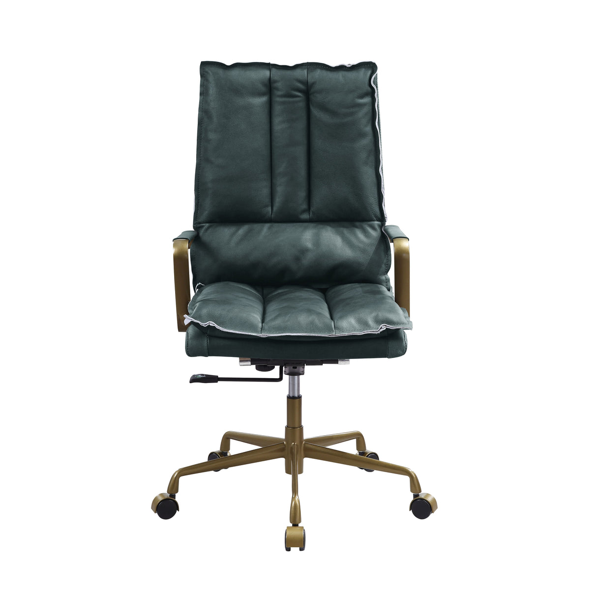 Acme - Tinzud Office Chair 93166 Dark Green Top Grain Leather