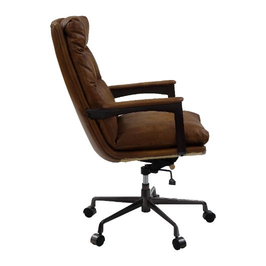 Crursa Office Chair 93169 Sahara Leather | Acme - 93169 - Home Elegance USA - 4