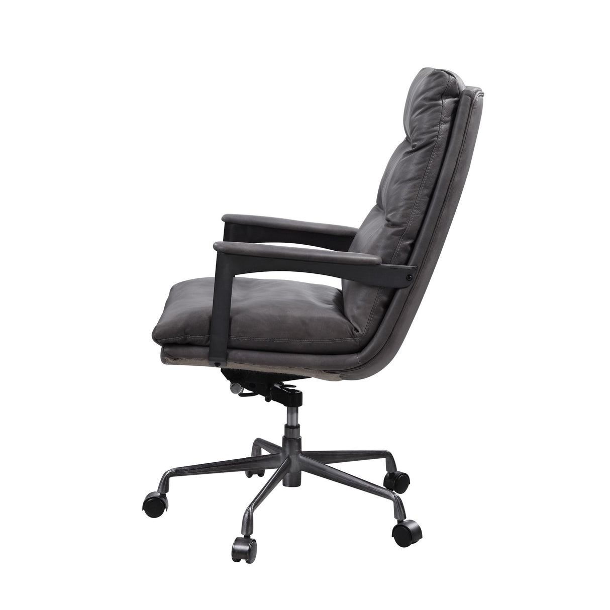 Crursa Office Chair 93170 Gray Top Grain Leather | Acme - 93170 - Home Elegance USA - 3