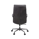 Crursa Office Chair 93170 Gray Top Grain Leather | Acme - 93170 - Home Elegance USA - 5