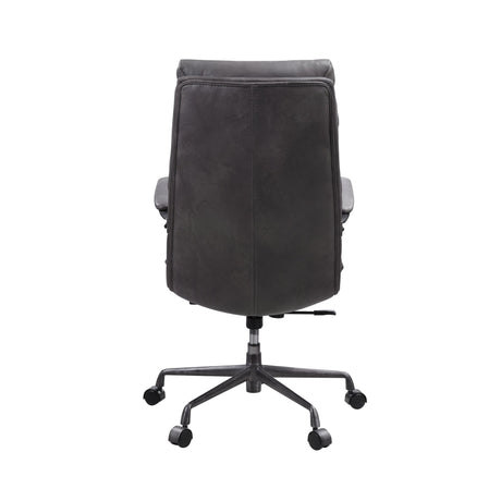 Crursa Office Chair 93170 Gray Top Grain Leather | Acme - 93170 - Home Elegance USA - 5