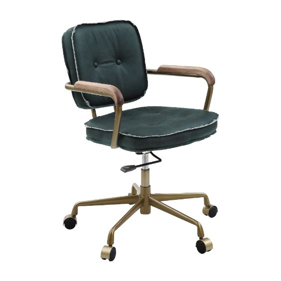 Acme - Siecross Office Chair 93171 Emerald GreenTop Grain Leather