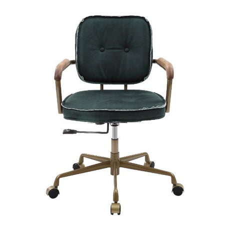 Acme - Siecross Office Chair 93171 Emerald GreenTop Grain Leather