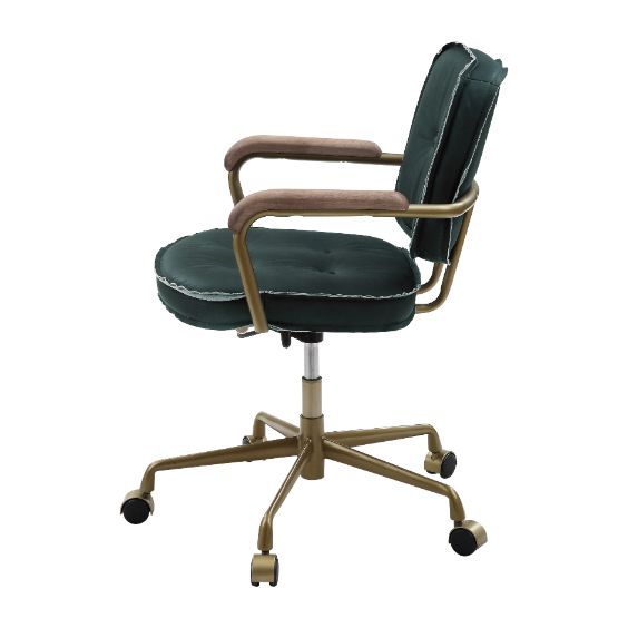 Acme - Siecross Office Chair 93171 Emerald GreenTop Grain Leather