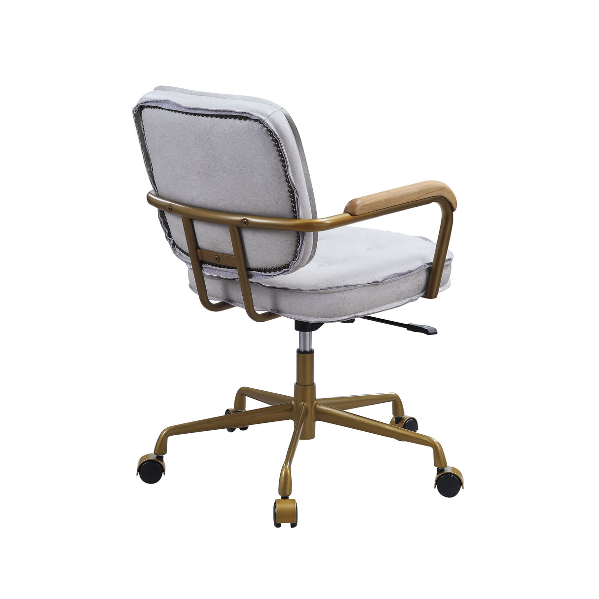 Acme - Siecross Office Chair 93172 Vintage White Top Grain Leather