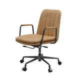 Acme - Eclarn Office Chair 93174 Rum Top Grain Leather