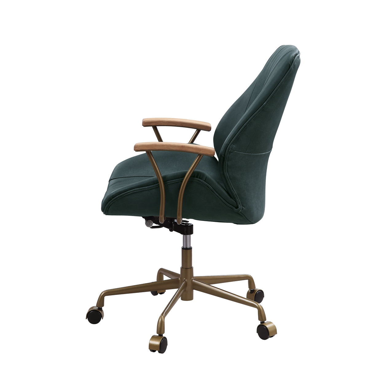 Acme - Hamilton Office Chair 93240 Dark Green Top Grain Leather