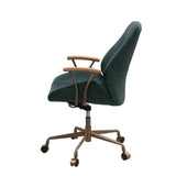 Acme - Hamilton Office Chair 93240 Dark Green Top Grain Leather