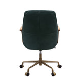 Acme - Hamilton Office Chair 93240 Dark Green Top Grain Leather