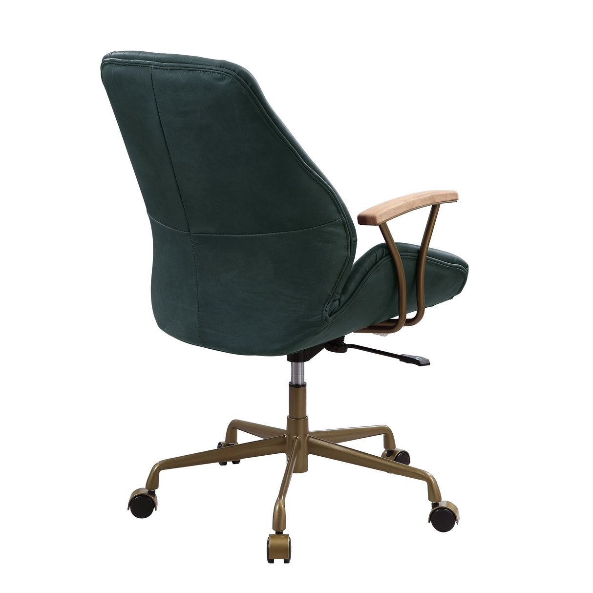 Acme - Hamilton Office Chair 93240 Dark Green Top Grain Leather