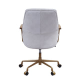 Acme - Hamilton Office Chair 93241 Vintage White Top Grain Leather