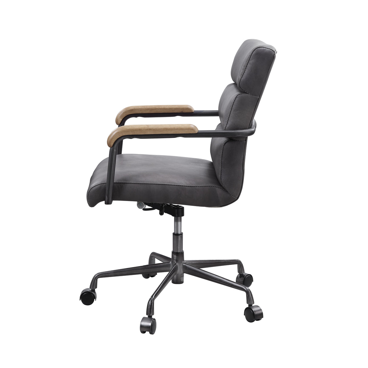 Acme - Halcyon Office Chair 93242 Gray Top Grain Leather