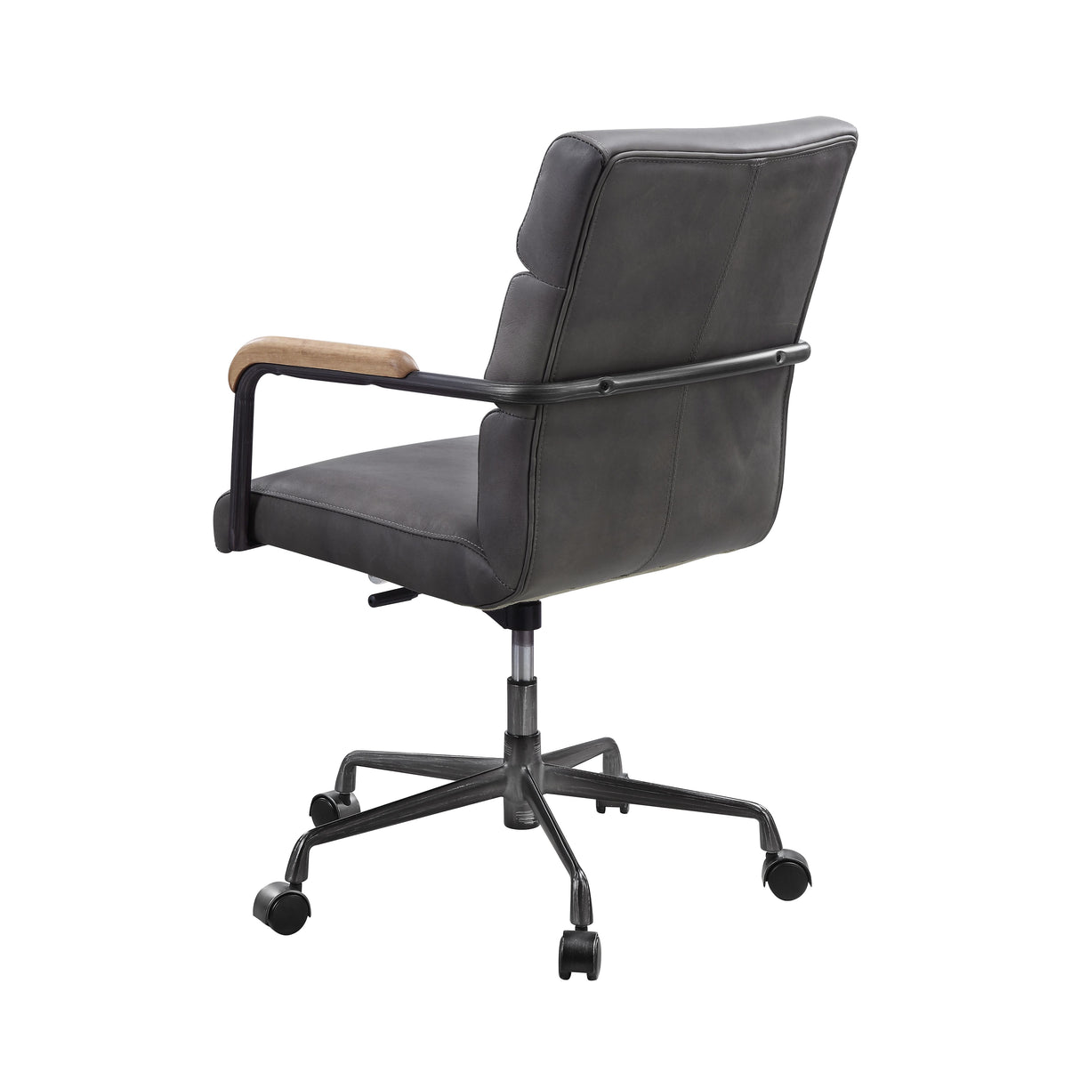 Acme - Halcyon Office Chair 93242 Gray Top Grain Leather