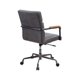 Acme - Halcyon Office Chair 93242 Gray Top Grain Leather