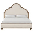 Gorgeous Classic Rustic Oak 1pc King Size Bed Solid Wood Unique Legs Bedroom Furniture Traditional Look Upholstered Bedframe