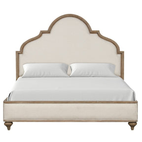 Gorgeous Classic Rustic Oak 1pc King Size Bed Solid Wood Unique Legs Bedroom Furniture Traditional Look Upholstered Bedframe