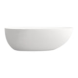 1800mm solid surface stone soaking tub Bathroom freestanding bathtub for adult - FS302 - 1800 - image - 2