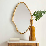 Aster Abstract Mirror - Gold by Uttermost - View 3