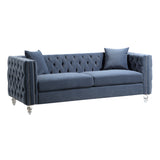 Orina 2 Piece Living Room Set In Blue 9349Dbu*2 | Homelegance - Home Elegance USA