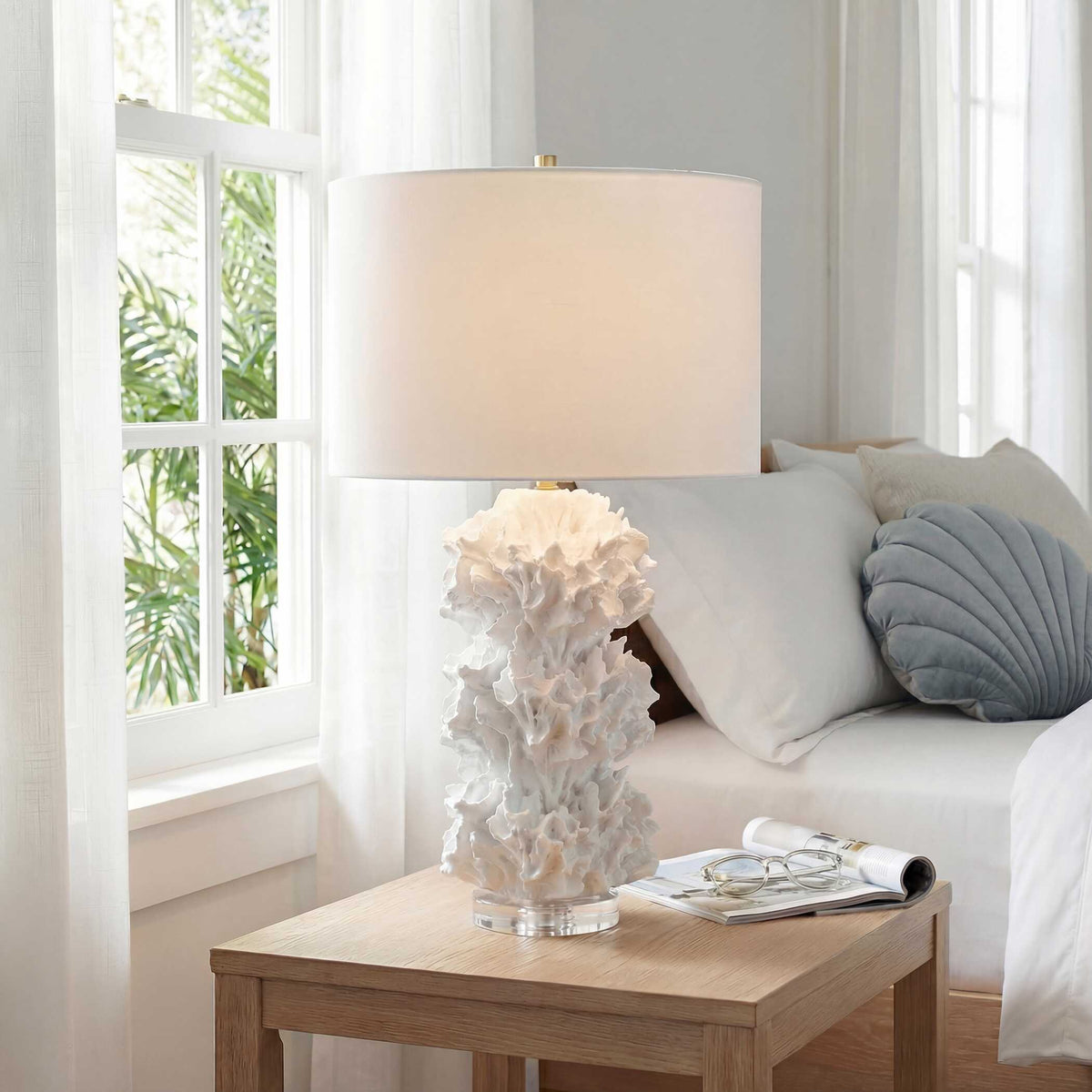 Cambre Coral Table Lamp - White by Uttermost - View 2