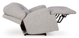 Acklen Place Wide Seat Power Recliner Pewter - side extended