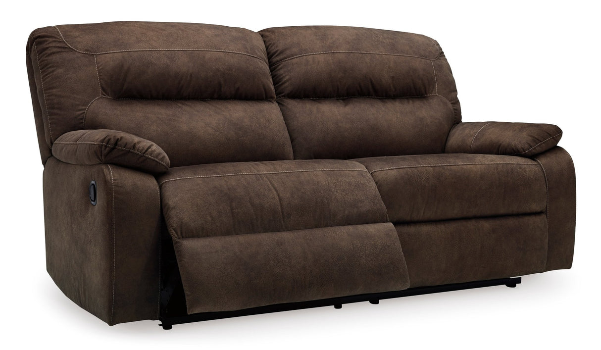 Ashley Coffee Bolzano 2 Seat Reclining Sofa - Microfiber - 9380281 - Home Elegance USA - 2