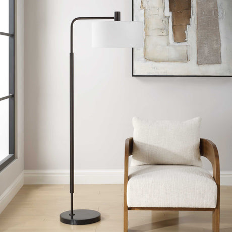 Richie Floor Lamp - Black by Uttermost - View 3