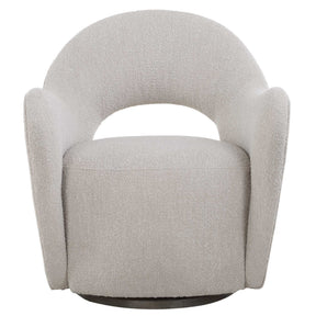 Wander Fabric Swivel Chair - Gray by Uttermost - View 1
