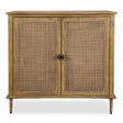 Coast 2 Door Rattan Cabinet Woodtone - Light Brown by Uttermost - View 1