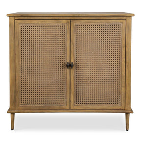 Coast 2 Door Rattan Cabinet Woodtone - Light Brown by Uttermost - View 1