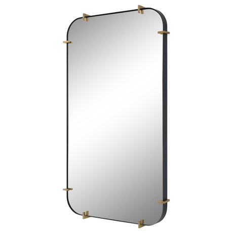 Pali Industrial Iron Mirror - Gold by Uttermost - View 4