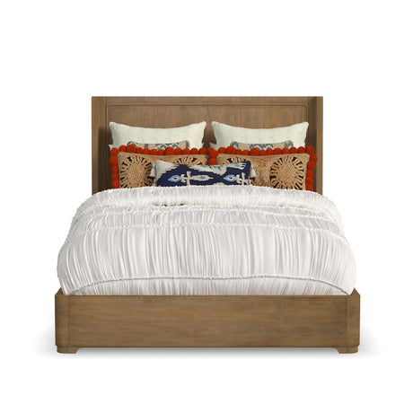 Normandy Queen Panel Bed - Light Brown | Flexsteel